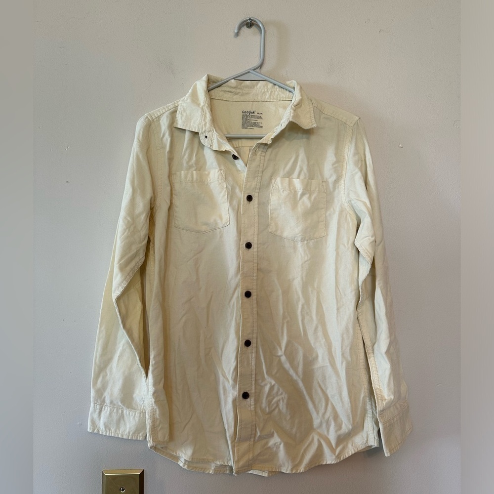 Boys Cat & Jack button up shirt yxl 14 NWOT